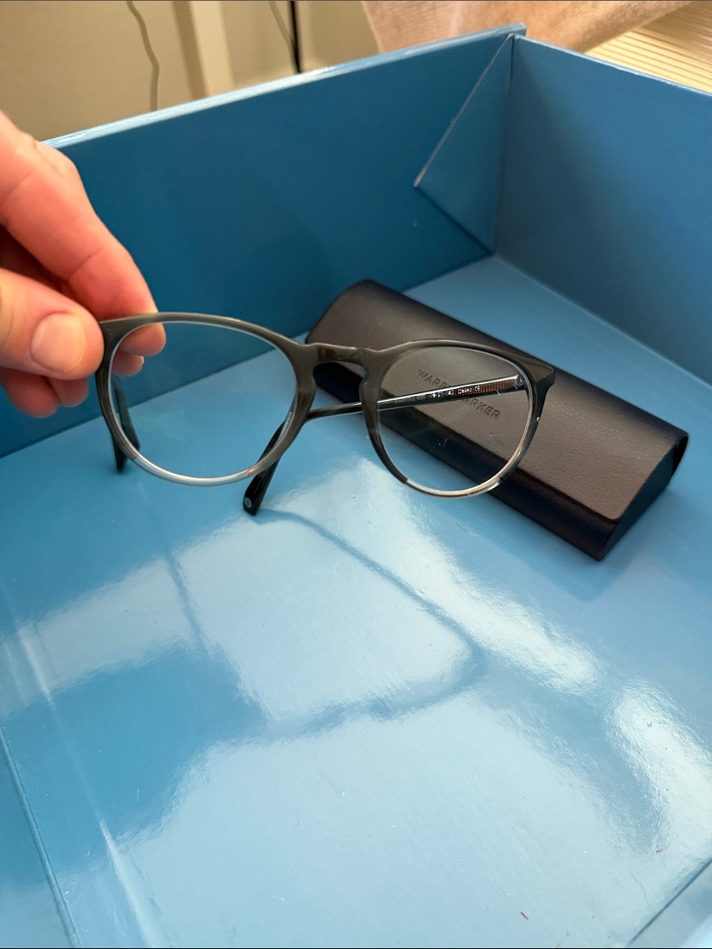 Warby Parker Round Prescription Glasses in Matte Gray